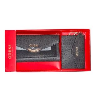 Guess Black Wallet and Cardholder Set